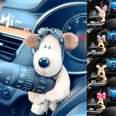 Cute Bowknot Dog Car Wiper Doll